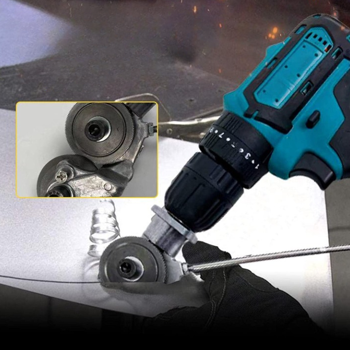 Perceuse à double tête pour couper la tôle - Outil de coupe de précision à 360